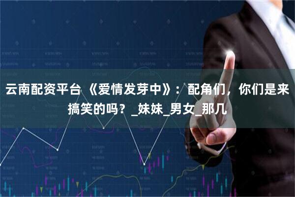 云南配资平台 《爱情发芽中》：配角们，你们是来搞笑的吗？_妹妹_男女_那几