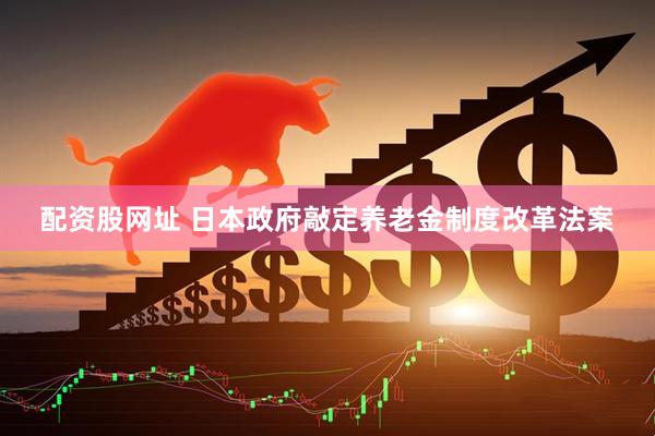 配资股网址 日本政府敲定养老金制度改革法案